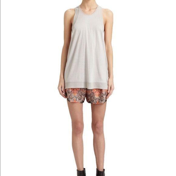 Helmut Lang Gray Chrome Jersey Tank Large NWT - Picture 1 of 8
